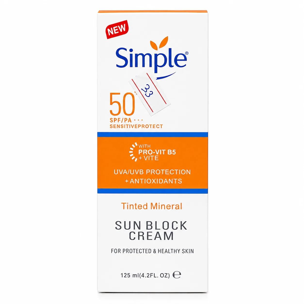 Simple Tinted Mineral Sun Bloc