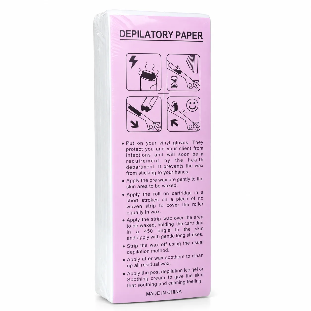 Depilatory Paper Waxing Strips