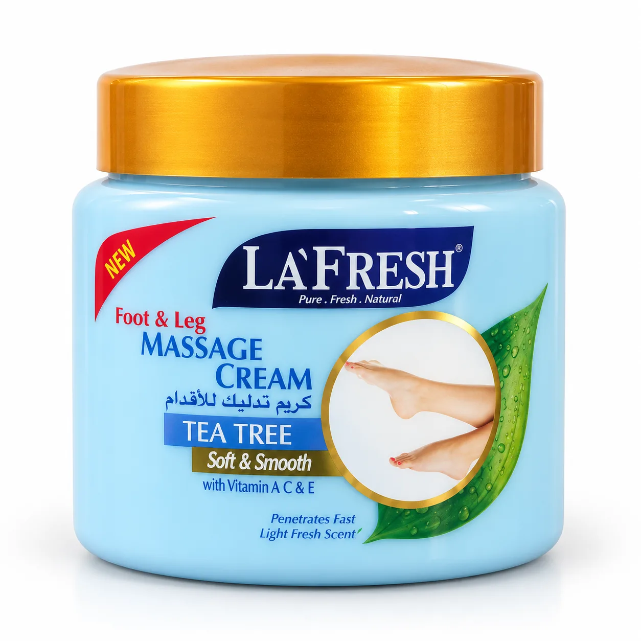 La Fresh Foot & Leg Massage Cream Tea Tree