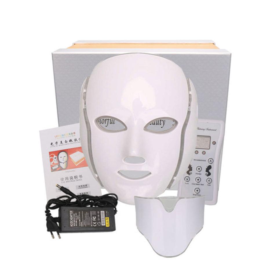 7 Color LED Facial Neck Mask