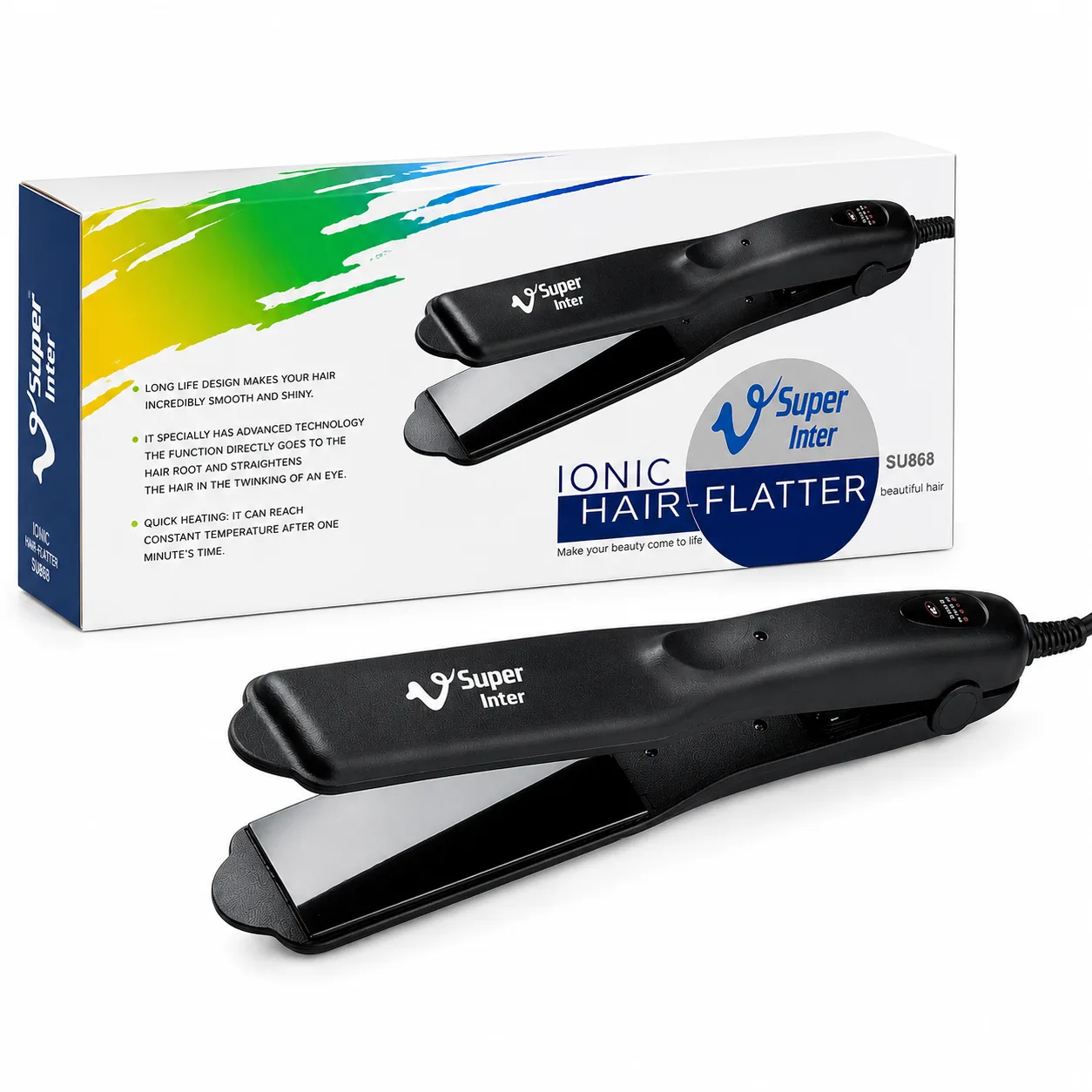 V Super Inter Ionic Hair Flatt