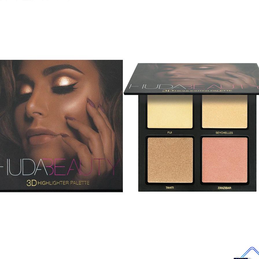 Huda 3D highlighter palette